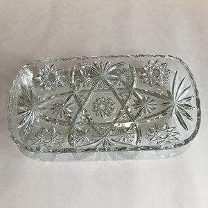 Vintage Cut Glass Dish